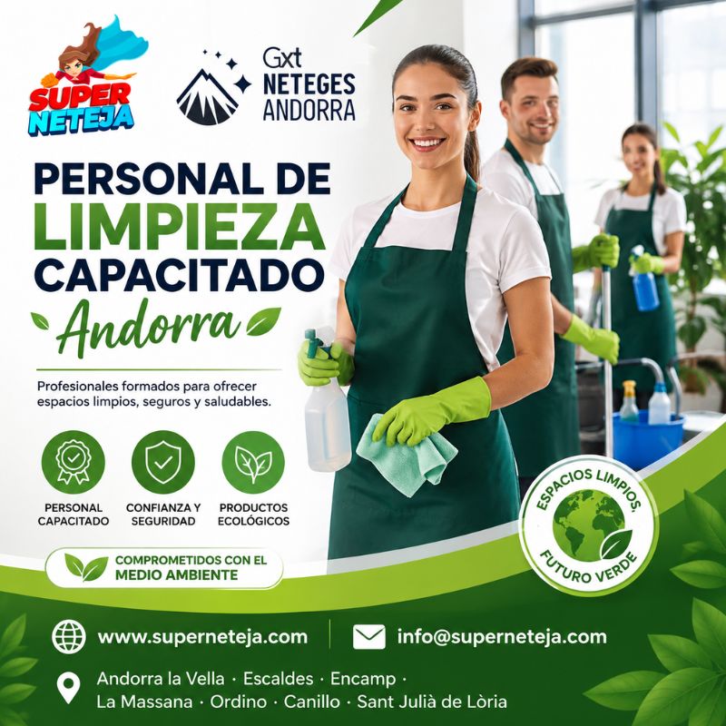 Super Neteja: Expertos en servicios de limpieza capacitados Andorra